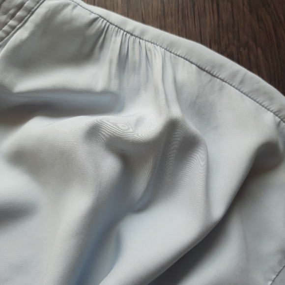 Elizabeth and James Collarless Shirt Dress Blue XL - Picture 13 of 16